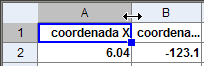 Ajustando el ancho de las columnas